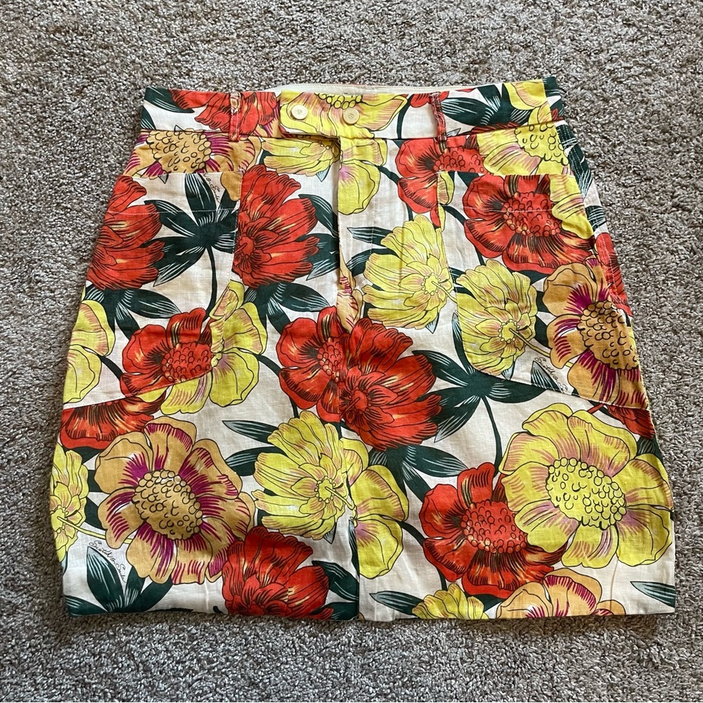 Scotch & Soda - Floral Linen Skirt. Size small